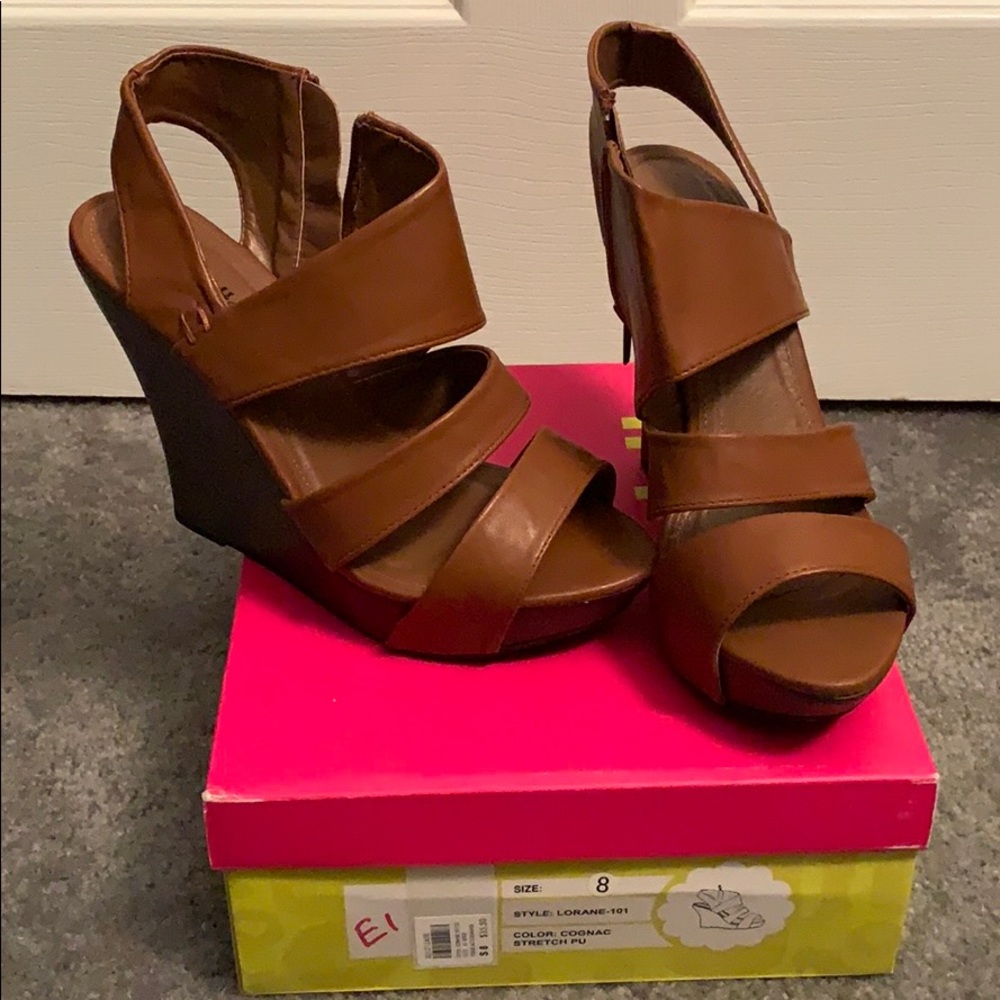 Charlotte Russe Open Toe Wedge